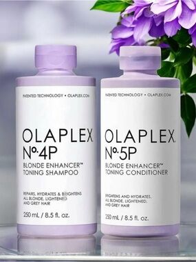 OLAPLEX No4p 5p Blonde Enhancer Toning Shampoo + Conditioner 8.5 fl oz each